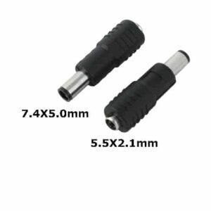 Laptop DC Tip Converter 5.5 x 2.1mm Female to 7.4mm x 5.0mm Male for HP Dell Chargers