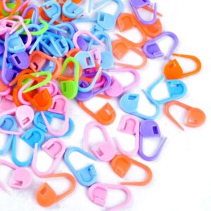 Locking Stitch Markers for Hand Knitting, Crochet & Sewing - 250 Assorted Colors