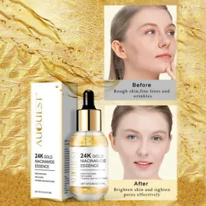 24K Gold Serum for Anti-Aging, Redness Reduction, Skin Brightening & Hydration, 15ml