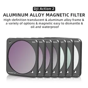 Professional Optical Glass CPL UV ND Filter Set for DJI OSMO Action 2 Camera