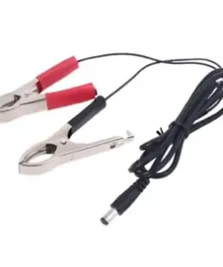 100cm DC Power Plug Male to Dual Alligator Clip Cable for Testing and Repairing Devices