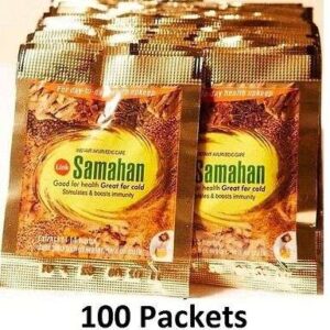 SAMAHAN AyurvedaHerbal Tea: Natural Cough & Cold Relief (100 Packets)