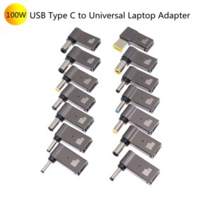 Universal USB-C Laptop Charger Adapter for Dell, Asus, HP, Acer & Lenovo: 100W Fast Charging Converter