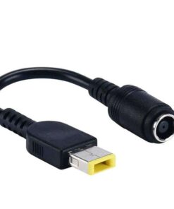 Lenovo Thinkpad Laptop Power Adapter Cable with Square Male to 7.9 x 5.4mm Female Connector (15cm)