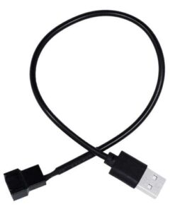 5V USB to 4-Pin PC Fan Sleeved Cable: Cool Down Your Laptop with Style