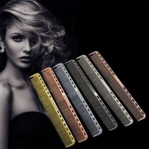 Professional Aluminum Cutting Comb for Hair Salon & Barbers