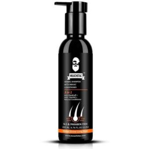 MUUCHSTAC Anti-Dandruff & Anti-Hairfall Shampoo with Aloe Vera Beads for Healthy Scalp and Hair Growth (200 ml)