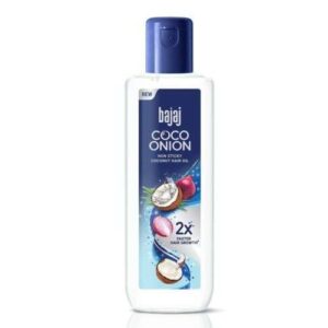 Bajaj Coco Onion Hair Oil: Non-Sticky Formula for 2X Faster Hair Growth, 350 ml