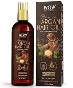 WOW Skin Science Moroccan Argan Hair Oil for Smooth, Shiny, and Healthy Hair - 100 ml