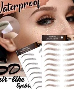 6D Waterproof Hair-Like Eyebrow Tattoo Stickers for Natural-Looking Brows