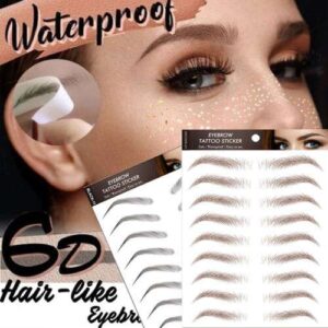 6D Waterproof Hair-Like Eyebrow Tattoo Stickers for Natural-Looking Brows
