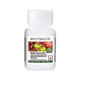 Amway Biotin Cherry Plus Tablets: Nourish Skin, Hair & Nails, 60 Tablets (Pack of 1)