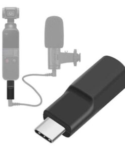 DJI Osmo Pocket 2 Gimbal Camera Mic Converter: Enhance Audio Capability with 3.5mm Microphone Audio Adapter