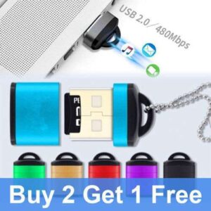 High-Speed Memory Card Reader: Compact and Versatile Adapter for Micro SD, SDHC, and SDXC Cards