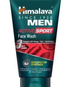 Invigorating HIMALAYA MEN Active Sport Face Wash for Refreshed, Cleansed Skin After Intense Workout