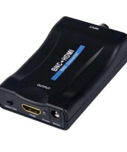 BNC to HDMI Converter Box: Convert Analog Video Signals to HD HDMI for TVs, Monitors, and Security Systems with 1080P Output.