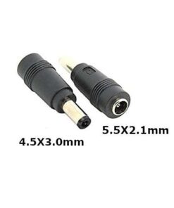 Dell Laptop DC Tip Converter: 5.5x2.1mm Female to 4.5x3.0mm Male Power Adapter