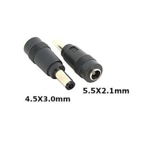 Dell Laptop DC Tip Converter: 5.5x2.1mm Female to 4.5x3.0mm Male Power Adapter