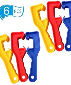 Effortless Paint Can Lid Opener: 6-Piece Set for Easy Opening of Buckets, Pails, and Barrels