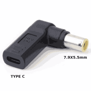 Lenovo Laptop DC Tip Converter: Type-C Female to 7.9x5.5mm Male for Charging