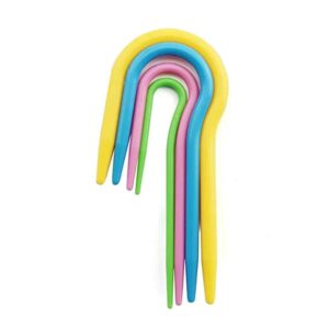 U Cable Stitch Holders (4 Pack) - Keep Your Knitting Projects Secure and Organized