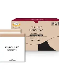 Carmesi Sensitive Sanitary Pads: 30-Count Pack (15 Large + 15 XL) for Comfort and Protection