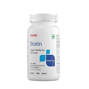 GNC Biotin 10000mcg: Boost Hair Growth, Reduce Thinning and Hair Fall