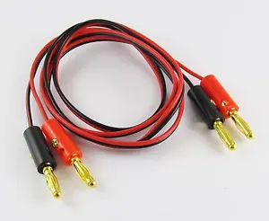4mm Gold Plug to 4mm Gold Banana Plug Dual Banana Plug Test Cable 1M/3Ft