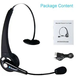 Wireless Trucker's Headset: Eliminate Noise, Stay Connected with Boom Microphone