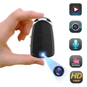 1080P HD Mini Wireless Car Key Chain Camera for Video Recording, Voice Recording, and Security Surveillance