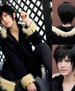 Anime Inspired Short Black Wig for Men - Perfect for Cosplay and Everyday Style