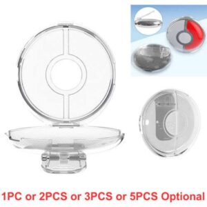 Pokémon GO Plus+ PC Transparent Protective Case Cover Hard Shell with Clip for Enhanced Gameplay