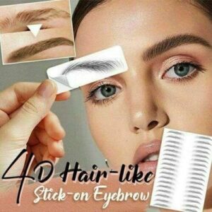 4D Hair-like Eyebrow Tattoo Stickers for Long-Lasting Waterproof Makeup