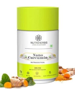 Nutriherbs Nano Curcumin Longa: 60 Turmeric Extract Capsules for Men & Women - Powerful Anti-Inflammatory Support