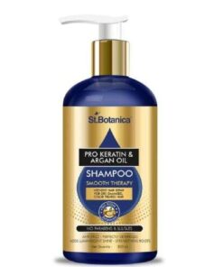 St.Botanica Pro Keratin & Argan Shampoo: Smoother, Stronger Hair with Keratin & Argan Oil for Damaged Hair, 300ml