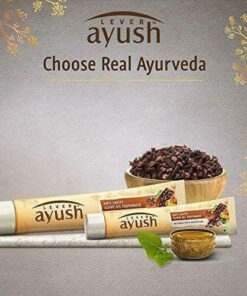 Lever Ayush Anti Cavity Clove Oil Herbal Toothpaste for Healthy Gums and Fresh Breath (40g)