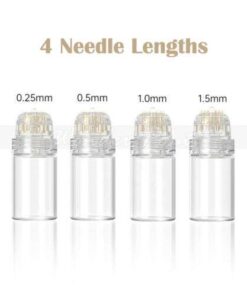 Titanium Hydra Needles Gold 20 Needles Derma Stamp Microneedle Serum Applicator