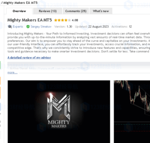 Mighty Makers Pro EA: Advanced Forex & Gold Trading Automation for MT4