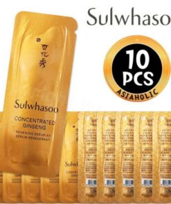 Sulwhasoo Concentrated Ginseng Renewing Serum EX 1ml x 10pcs (10ml), Korean Anti-Aging Essence with Ginseng for Improved Skin Elasticity, Radiance and Hydration