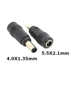 Universal Laptop DC Tip Converter: 5.5 x 2.1mm Female to 4.0 x 1.35mm for Asus Chargers