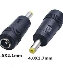Universal Laptop DC Tip Converter for HP Compaq & Other Devices: 5.5 x 2.1mm Female to 4.0 x 1.7mm Male