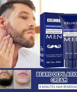 Advanced Men's Hair Removal Cream for Gentle and Effective Body, Chest, and Beard Grooming