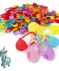 1000 Mixed Color Locking Stitch Markers for Knitting, Crochet & Sewing Projects