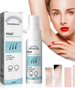 Painless Permanent Hair Removal Spray for Legs & Arms: Inhibit Hair Growth with 20ml Formula
