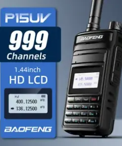 BAOFENG P15UV Long Range Ham Radio Walkie Talkie: 999 Channel Dual Band Radio