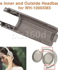 Sleek and Durable Side Covers: Inner Headband Sliders for Sony WH-1000XM3 in Silver