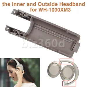 Sleek and Durable Side Covers: Inner Headband Sliders for Sony WH-1000XM3 in Silver