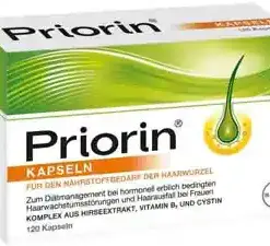 Priorin 120 Capsules: Essential Hair Growth Support with European Formula