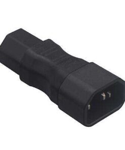 Heat-Resistant IEC 320 C14 to C15 AC Converter Adapter for Desktops and Electronics