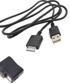 USB Wall Charger and Sync Cable for Sony Walkman NWZ-S616F MP3 Player